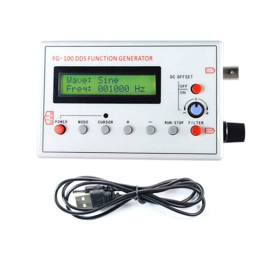 3X FG-100 DDS Function Signal Generator Frequency Counter 1Hz - 500KHz Module Sine+Square+Triangle +Sawtooth Waveform 1