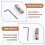 2X M16 Rotary Screw Quick-Release Swivel Adapter for TPE Doll Multi-Angle Swing Universal Interface Rotatable 6