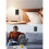 2X Tomada de Parede USB-C com GaN PD20W, USB-C e USB-A, Cabo Retrátil USB-C para Interface para , Resistente A Adulteração, 15A 125V, Preta 5