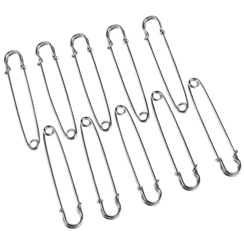 100 PCS 4 Inch Large Metal Safety Pin 2