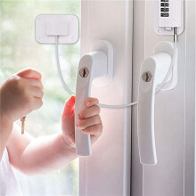 6 Stuks Koelkastslot Vriesslot Koelkastdeurslot Combinatie Kinderslot voor Kasten Lade (Wit)