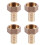 4pcs 12mm Hose Barb 1/2BSP Female Thread Quick Joint Connector Adapter Gold 1