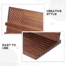 1Wooden Collectie Display Standaard Voor Militaire Munten En Medailles