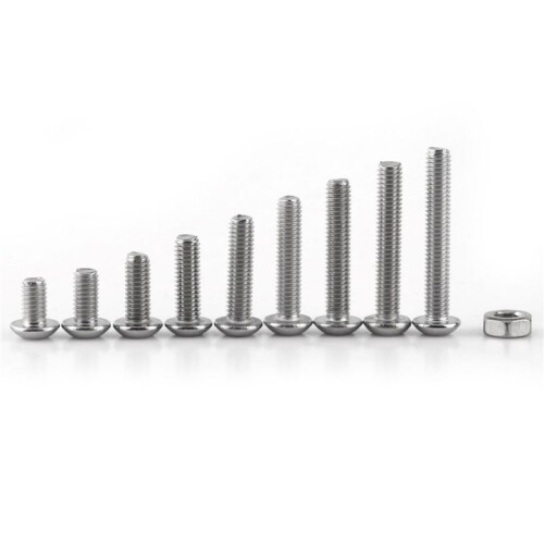 1360pcs M3 Hex Socket Screw Nut Stainless Steel M3 Screws Nuts Assortment Kit Fastener 2