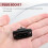 Black 2 Pin IEC320 C8 Screw Mount Inlet Plug Socket AC 250V 2.5A 6 Pcs 4