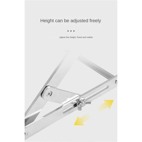 2X Foldable Stainless Steel Stand Adjustable Cutting Machine Material Support Frame for Cutting Stand Workbench Lift,B 1