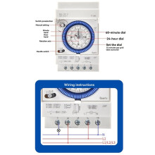 10X CNC SUL181d Relay Track Installation Mechanical Timer AC110-230V 24-Hour Industrial Control