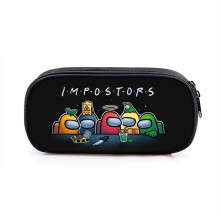 (Color10) Among Cartoon Us Pen Bag With Durable Polyester Fabric For Teens And Children