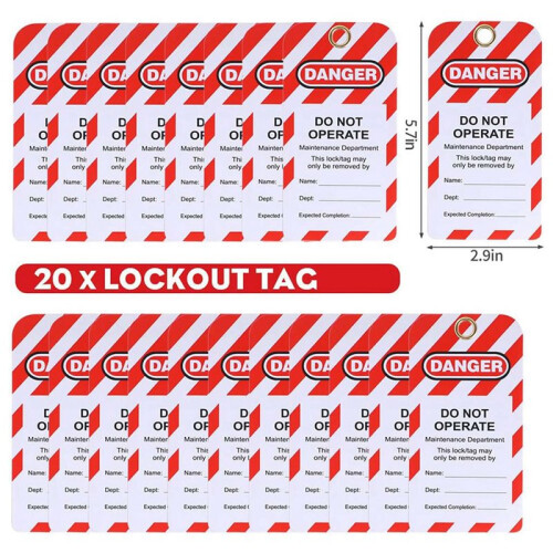 3X Lockout Tagout Kit, Electrical Loto-Kit with Circuit Breaker Lockout ...