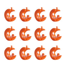 12PC Halloween Candle Light Props Scary Skull Light Glowing Pumpkin Lantern Decorative Lights for Party Decoration-B