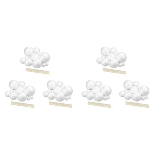 6X Solar System Project Kit, PlanetModel Crafts 14 Mixed Sized Polystyrene Spheres Balls for School Science Projects