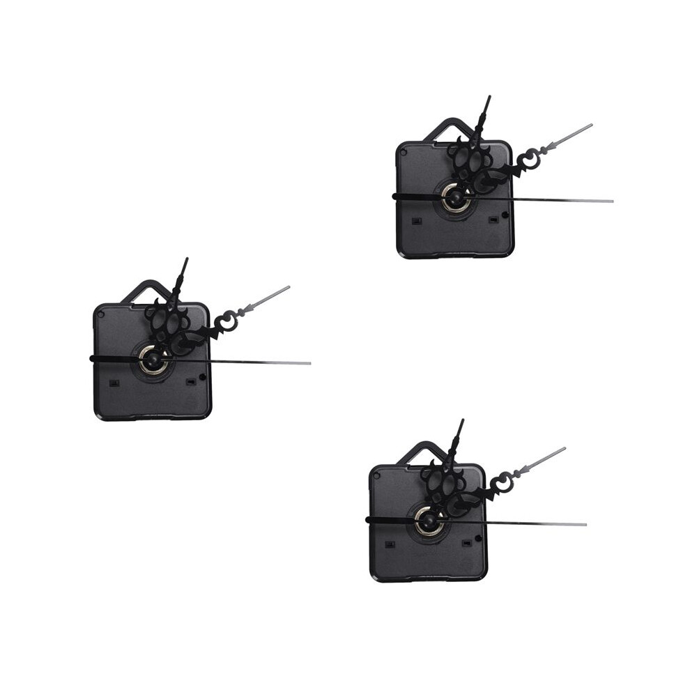 3X Quartz Wall Clock Movement Mechanism Black Diy Repair Parts Kit Clock Movement Mechanism 6031921278098