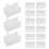 20St Verstelbare Plankhouders, Plastic Schapclips in Wit 1