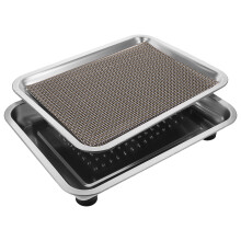 1Universele Zilveren Splash Guard Pet Waterfontein