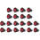 20X Rocker  Bipolar  OFF Red 3 Pins 220V 1