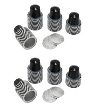 100 Sets Refillable Coffee Capsules Cup Disposable Coffee Capsules Packaging Cafe Supplies for Black