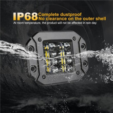 Inbouw LED-Werklampbalk voor Offroadgebruik, 12V/24V, 40W, Spotbundel, LED-Lichtbalk voor Auto, Vrachtwagen, ATV, Koplamp