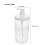2St Compacte Reis Pompflessen Pet Plastic Shampoo En Lotion 2