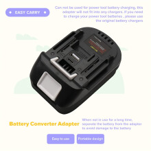 BS18MT Battery Adapter Converter for Lithium Battery to Use for 18V Lithium Tool (with Silicone Cover)
