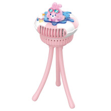 USB Rechargeable Portable Stroller Fan with 3 Speed Settings 360 Rotating Clip- Cooling for Baby Crib Travel Car A