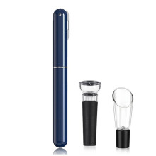 Vinöppnare med Lufttryck, Vin Korkskruv med Skärkniv för Vinflaskor, Öppna Vinflaskor Utan Ansträngning Blå
