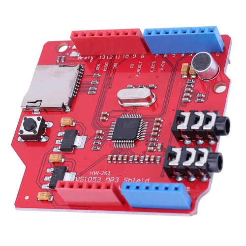 VS1053 Codec Decoder Shield TF Card Slot MP3 Expansion Board Vorbis/AAC/WMA/MIDI OGG Real- Recording for 1