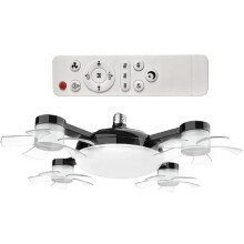 Fan Light 2-in-1 Drone Design Ceiling Fan Light 60W with Remote Control for Entrance Hall Family Corridor Living Room A