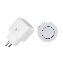 Trådlös Kontakt RF433 Home Fjärrkontrollkontakt EU-Plugg Fjärrkontroll på AV Elektrisk för Belysning Fläkt TV