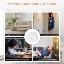 WIFI 24G MmWave Human Presence Sensor Luminance/Distance Motion Detection Support 2MQTT Home Assistant Side Wall
