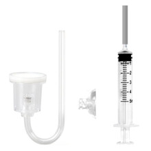 Aquarium CO2 Diffuser Acrylic Transparent Fine Water Tank CO2 Anti Reverse Diffusion Atomizer Water Injection Atomizer M