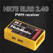 HR7E ELRS PWM Receiver 2.4GHz ExpressLRS CRSF Interface High Sensitivity Long Range RX for Fixed Wing RC FPV Drones B