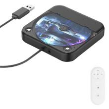External CD Player for Car, Portable Car CD Players with AUX Cable & Remote Control for Vehicle, Laptop, TV, Computer A