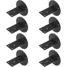 4pcs Stair Handrail Bracket, Suitable for Square Handrails, Wall-Mounted Handrail Support Bracket, Ideal for Staircases