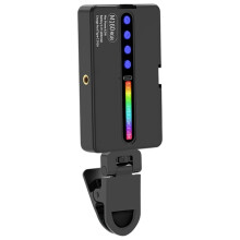 RGB Video Light with Display Screen Fill Camera Light Selfie Lighting Rechargeable Dimmable Hot Shoe Mouth