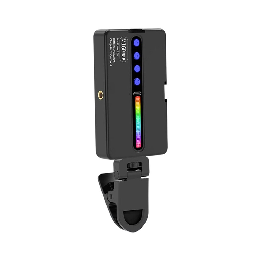 Rgb Video With Display Screen Fill Camera Selfie Ing Rechargeable Dimmable Hot Shoe Mouth Light 6033839218159