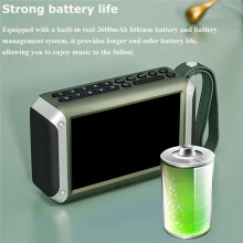 F53 LED Display Radio Wireless Speaker Portable FM Radio TF Card Slot MP4 Music Player Video Boom Box