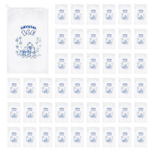 Ice Bags 8 Lb with Drawstring, 200 Count Ice Bags for Ice Machine, Heavy-Duty Reusable Ice Bags,