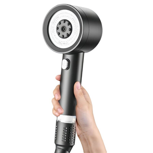 Pressurized Filter Shower  4 Modes Super Strong Household Shower  Purification Filter Shower  Grey