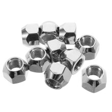 10 Peças 1/2-20 Porcas de Roda de Aço 16Mm Rosca 21Mm Diâmetro para Carro Caminhão Rv Trailer Pneus Flange Do Cubo