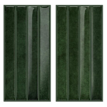 Peel en Stick Achterwand, Groen, 4.72x9.68 Inch 20-Bladen, 3D Textuur Subway Tegel Stickers, Waterdicht