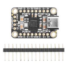 Placa Breakout de Hub USB 4-Portas CH334F, Chip Hub USB 2.1 CH334F Converte uma Porta de Alta Velocidade em Quatro