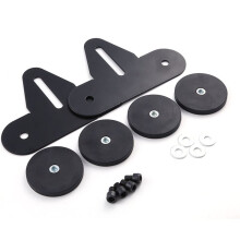 Lumière de Toit de Voiture à Aimant de 66 mm, Support Plat Spécial, Base à Ventouse Adhésive Magnétique Forte