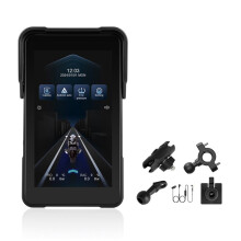 5" Portable Motorcycle Navigation Monitor, Wireless Carplay Android Auto Screen, IP68 Waterproof,   Player
