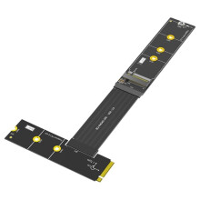 Upgraded 270 Degree NGFF M.2 M-Key NVME SSD Extension Cable, 20cm Length