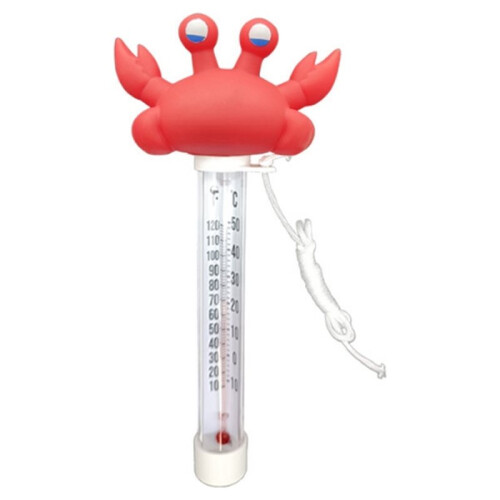 Floating Pool Thermometer, Aquarium Thermometer Easy-Read Display with String for Swimming Pools Spas 1