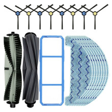 Para Aspirador de Pó Robot para ZACO A10 Escova Lateral Principal Panos de Mop Substituição Peças de Reposição Acessórios (19pcs)