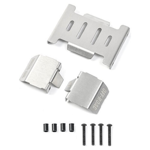 D1RC RCRFC 1/10 Rainforest Tank Shield Metal Armor Chassis Armor Accessories