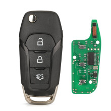 3 Button Flip Car Remote Key Fob 433MHz with 49 Chip Fit for Focus Mondeo Auto Spare Remote Control Key