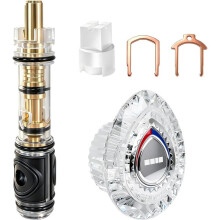 Dual Seal Replacement Cartridge with 96797 Shower Knob for Moen Chateau T470 Shower Trim Kit,Single Handle Shower Faucet