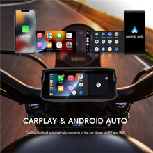 Display Portatile per Navigazione Carplay e per Android Auto Wireless da 6,86'' Impermeabile, Monitor Intelligente